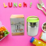 LEAK-PROOF THERMOS FLASK FOR HOT FOOD,  VACUUM INSULATED LUNCH BOX  (1.6 L) - Fabric Detail by Nari Haat, Indian ethn...