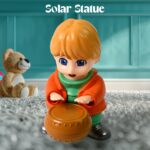 Creative Solar Drummer Car Aromatherapy, Solar Powered Car Air Freshener (1 Pc) - Back View by Nari Haat, Indian ethn...