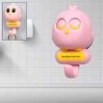 Self Adhesive Wall Hooks Eye Catching Cute Bird Hook(1 Pc) - Front View by Nari Haat, Indian ethnic wear, women cloth...