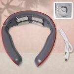 4 Heads Smart Electric Neck and Back Pulse Massager (1 Pc / Mix Design) - Closeup Embroidery by Nari Haat, Indian eth...