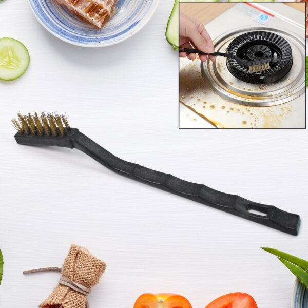 Mini Wire Brush, Brass Wire Brush (1 Pc) - Front View by Nari Haat, Indian ethnic wear, women clothing, designer suit