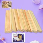 Wooden Pattern Brain Puzzles 20 Pcs Wooden Strips, 40 Pattern Cards (1 Set) - Closeup Embroidery by Nari Haat, Indian...