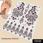 Temporary Tattoos Tattoo Sticker Skin Tattoo Stickers (1 Sheet) - With Dupatta by Nari Haat, Indian ethnic wear, wome...