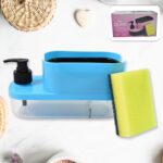 3 in 1 Dishwashing and Handwash Liquid Soap Dispenser (3 in 1 Dispenser) - Front View by Nari Haat, Indian ethnic wea...