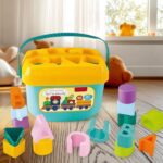 Baby First Block Set Kids Non-Toxic Abcd Geometric Shape Sorting & Stacking (1 Set) - Front View by Nari Haat, Indian...