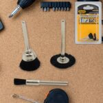 Brass Wire Wheels, 3 Pcs Brass Wire Wheels, Rust Removal Tool - Front View by Nari Haat, Indian ethnic wear, women cl...