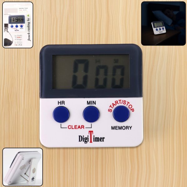 Digital Kitchen Timer with Alarm Stop Watch Timer for Kitchen - Front View by Nari Haat, Indian ethnic wear, women cl...
