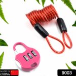 3-Digit Travel Combination Lock of Zinc Alloy, Small Safe Combination Padlock Resettable Number Lock Small Colorful C...