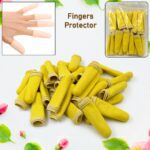 Finger Caps, Silicone Finger Protectors Sleeves (Finger Cots / 145 Pcs Set Approx) - Closeup Embroidery by Nari Haat,...