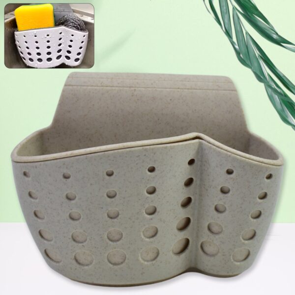 Kitchen Hanging Drain Bag Basket Bath Storage Gadget Tools Sink Holder (1 Pc) - Front View by Nari Haat, Indian ethni...