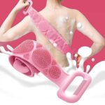 Silicone Bath Body Brush / Scrubber With Color Box (1 Pc / Mix Color) - Front View by Nari Haat, Indian ethnic wear, ...