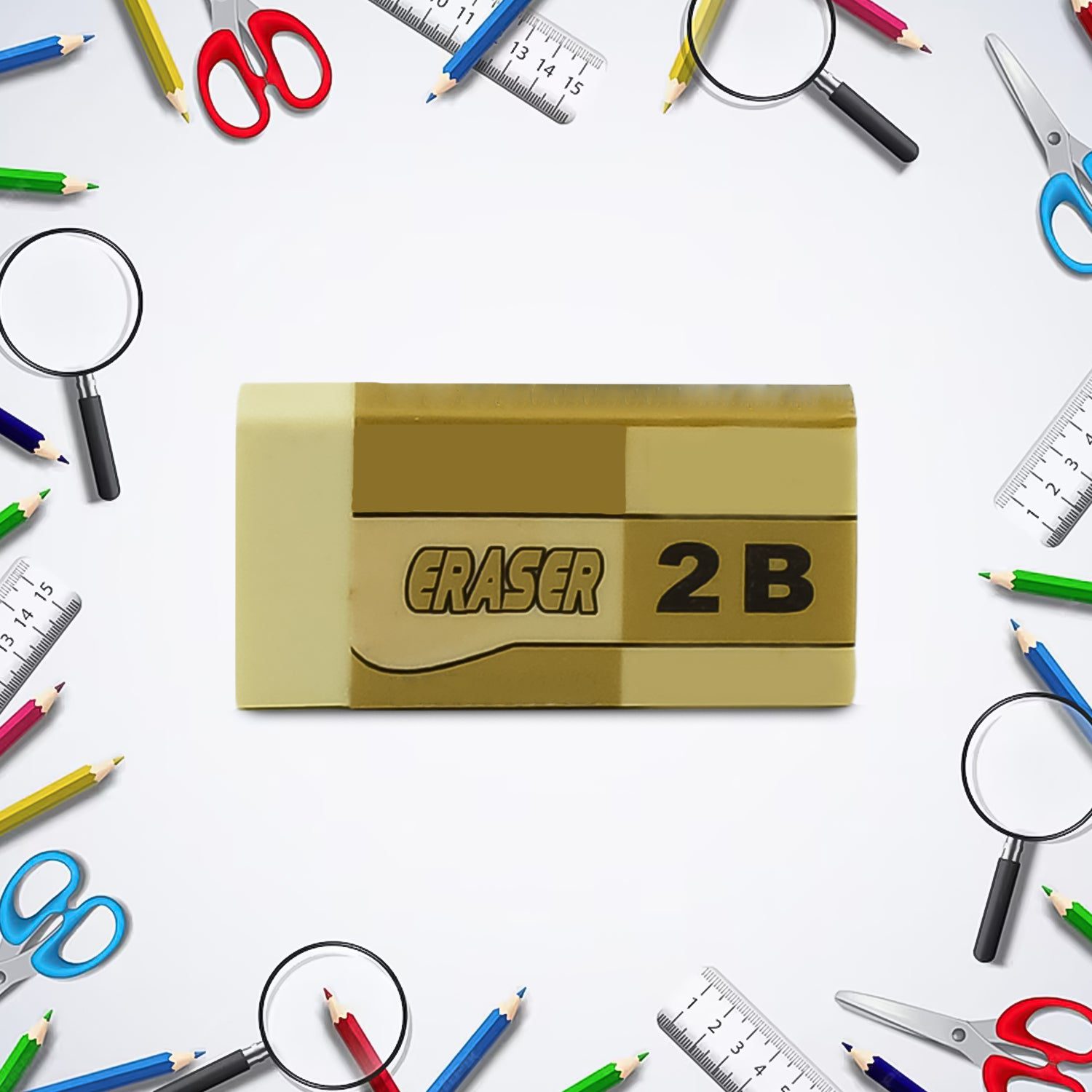 01_64622639-0b5a-4e32-a8af-9913e992f038.jpg Fancy & Stylish Eraser (1 Pc / Mix Design) - Front View by Nari Haat, Indian ethnic wear, women clothing, designer suit