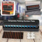 Temporary Car Parking Mobile Number Display with Magnetic Numbers Stickers  (1Pc) - Front View by Nari Haat, Indian e...