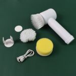 Portable Electric Cleaning Brush with 3 Replaceable Brush Heads (5 In 1) - Fabric Detail by Nari Haat, Indian ethnic ...