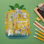 Stationery Set for School & Office with Pencil & Ruler (Gift, 6 Pc) - Sleeve Design by Nari Haat, Indian ethnic wear,...