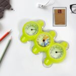 Plastic 3 in 1 Precision Desktop Clock (1 Pc) - Front View by Nari Haat, Indian ethnic wear, women clothing, designer...