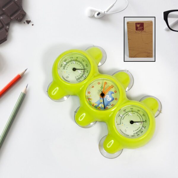 Plastic 3 in 1 Precision Desktop Clock (1 Pc) - Front View by Nari Haat, Indian ethnic wear, women clothing, designer...