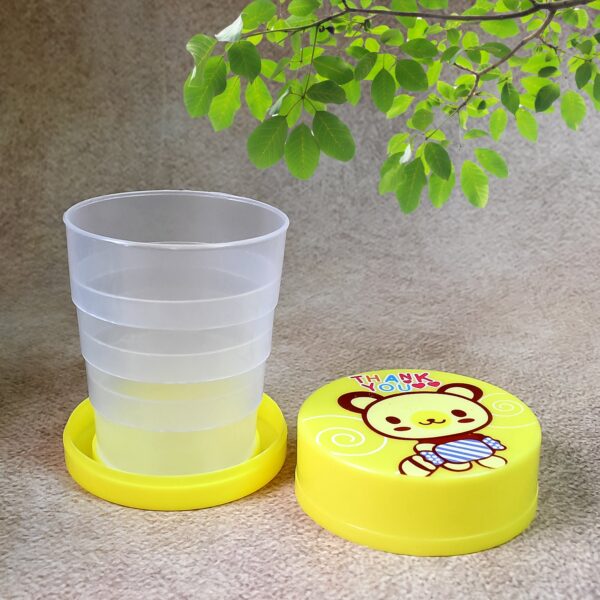 Portable Travelling Cup/Tumbler With Lid Folding / Pocket Glass for Travelling, Water Cup for Kids Walker, Folding Ca...