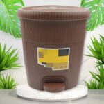 Mini Plastic Pedal Dustbin for Kitchen, Office & Car Use (1 PC) - Sleeve Design by Nari Haat, Indian ethnic wear, wom...
