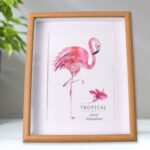 Creative Solid Wooden Photo Frame (Mix Design & Size / 1Pc) - Front View by Nari Haat, Indian ethnic wear, women clot...