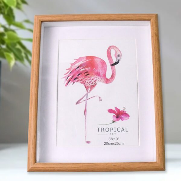 Creative Solid Wooden Photo Frame (Mix Design & Size / 1Pc) - Front View by Nari Haat, Indian ethnic wear, women clot...