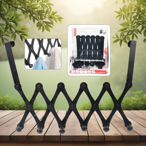 6 Hook Door Hanger, Steel Coat Rack (1 Pc) - Front View by Nari Haat, Indian ethnic wear, women clothing, designer suit