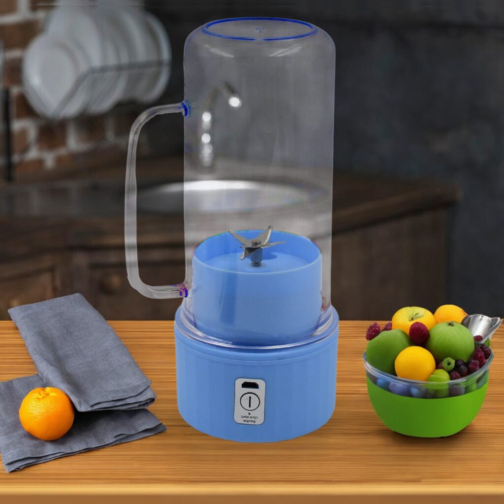Portable Electric Juicer with Straw