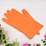 Right-Handed Silicone Thumb Cutter Gloves (1Pc) - Sleeve Design by Nari Haat, Indian ethnic wear, women clothing, des...