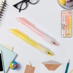 Lightweight Ball Point Pen, Smooth Writing Black Ball Pens (2 Pc Set) - Front View by Nari Haat, Indian ethnic wear, ...