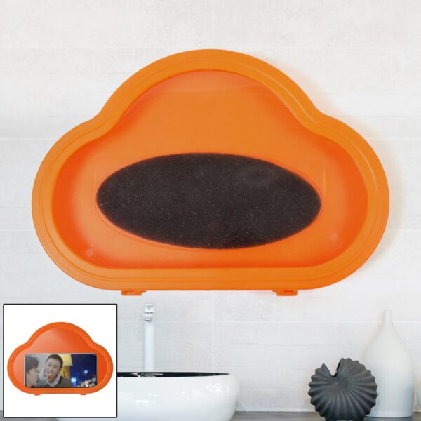 Smartphone / Mobile Stand, Waterproof Case, Smartphone Stand Case (1 Pc/ Orange) - Front View by Nari Haat, Indian et...