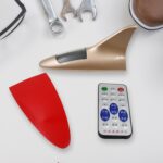 Solar Shark Fin LED Signal Antenna Light for Car Roof Decoration - Closeup Embroidery by Nari Haat, Indian ethnic wea...