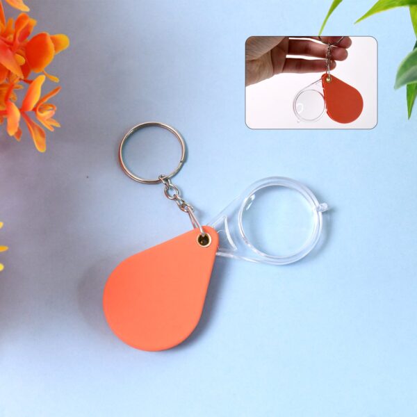 Folding Magnifier, Portable Mini Magnifier Keychain (1 Pc) - Front View by Nari Haat, Indian ethnic wear, women cloth...