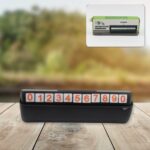 Temporary Car Parking Mobile Number Display with Magnetic Numbers Stickers (1Pc) - Closeup Embroidery by Nari Haat, I...