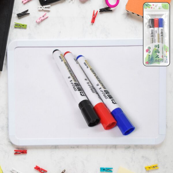 Mix Color Marker Pen used in all kinds of school, college (3 Pcs Set) - Front View by Nari Haat, Indian ethnic wear, ...