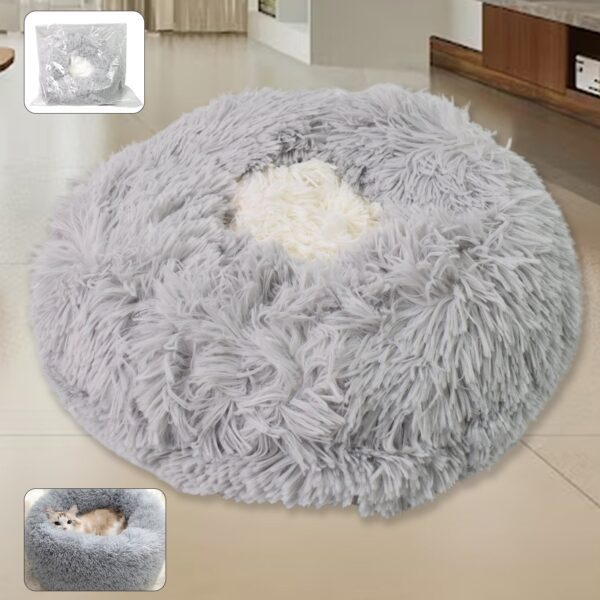 Medium Round Dog Beds for Small, Medium Dogs and Cats (1 Pc) - Front View by Nari Haat, Indian ethnic wear, women clo...
