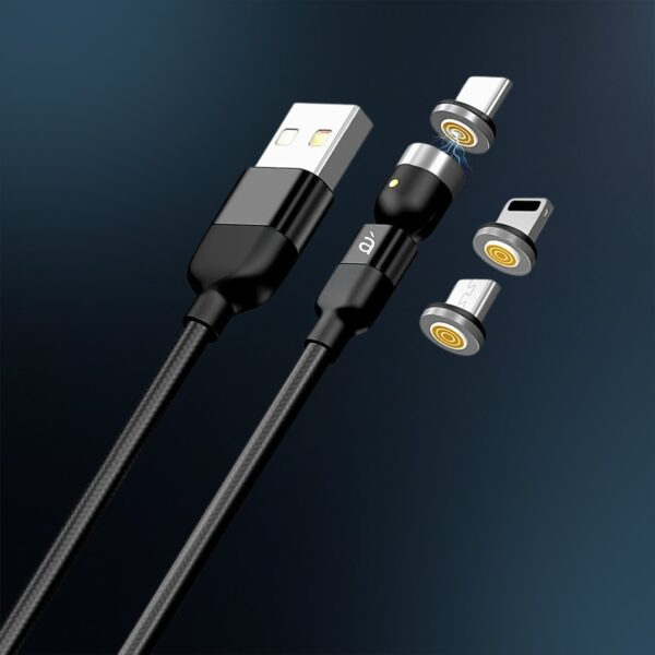 3 in 1 Magnetic USB Charging Cable - Front View by Nari Haat, Indian ethnic wear, women clothing, designer suit