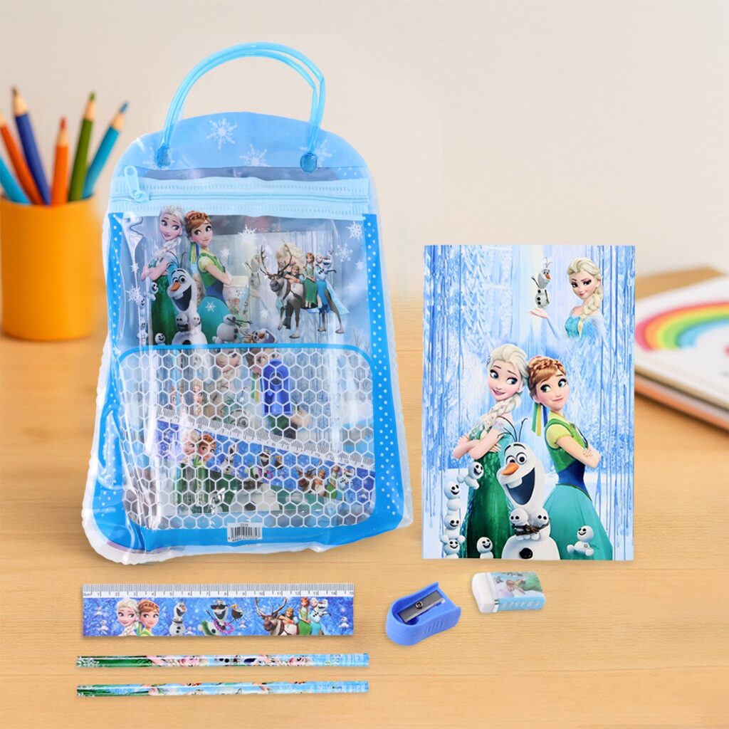 6 Piece Kids Stationery Kit with Pencils and Notebook