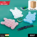 Transparent Cartoon Bear Plastic Storage Box Jewelry Organizer Holder  1 Pc - With Dupatta by Nari Haat, Indian ethni...