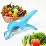 2 in 1 Veg & Fruit Multi Cutter with 5 Blades & Peeler (1 Pc / Multicolor) - Front View by Nari Haat, Indian ethnic w...