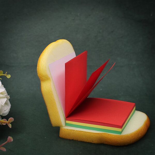 Sandwich Shaped Note / Sticky Notes / Memo Notes, Unique Mini Notes (Multicolor) - Front View by Nari Haat, Indian et...