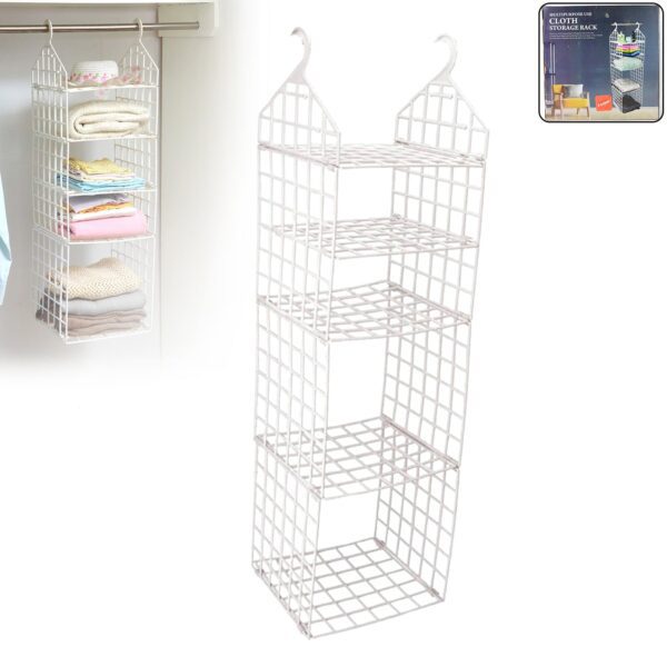 Multipurpose 5-layer folding clothes storage rack
