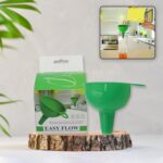 Silicone Funnel Pouring Oil, Sauce, Water, Juice And Small Food-Grains (1 Pc Green) - With Dupatta by Nari Haat, Indi...