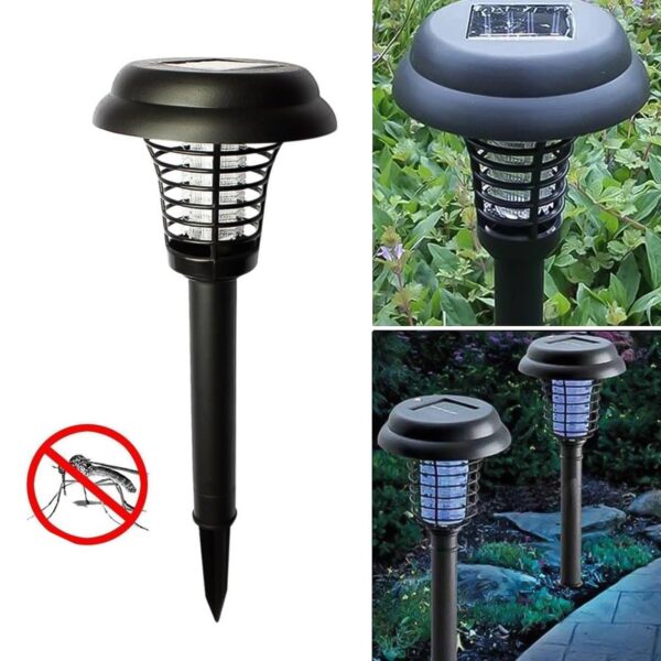 Garden Lighting UV LED Solar Powered LED Mosquito Trap / Bug Zapper  (2 Pc) - Front View by Nari Haat, Indian ethnic ...