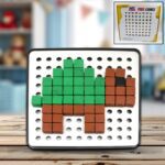 Pixel Cubes Toy for Children Early Education, Pixel Game Educational Board Games Board, Birthday Gift for Kids, Learn...