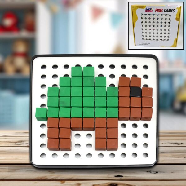 Pixel Cubes Toy for Children Early Education, Pixel Game Educational Board Games Board, Birthday Gift for Kids, Learn...