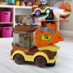 Dinosaur Car Toy with Humidifier Sound and Light (1 Pc) - Closeup Embroidery by Nari Haat, Indian ethnic wear, women ...
