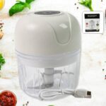 Wireless USB Rechargeable Mini Electric Garlic Machine / Chopper (250Ml) - Front View by Nari Haat, Indian ethnic wea...