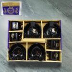 Ceramic Tea Cup Mug Set with Serving Bowl