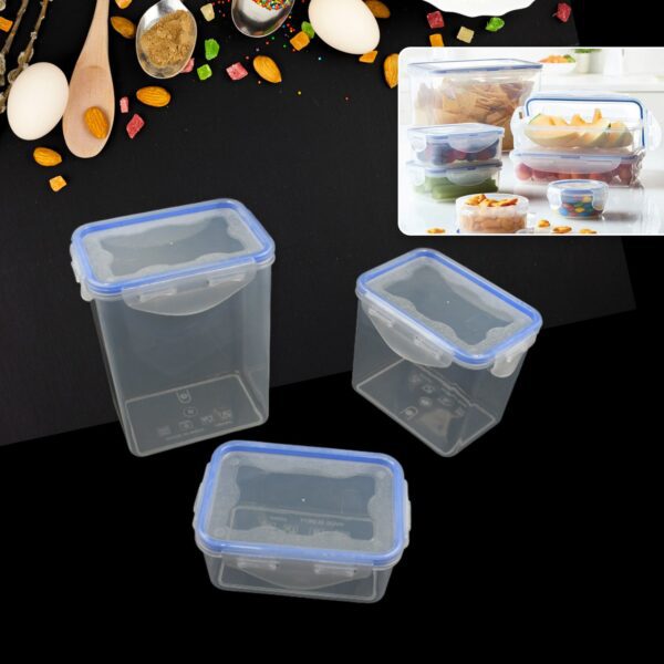 3-piece airtight food storage containers