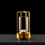 Crystal Lantern Table Lamp Rechargeable Cordless LED Light with 3 Colors 1 Pc - Neckline Detail by Nari Haat, Indian ...